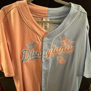 Disney Pink and Blue Button Down Shirt